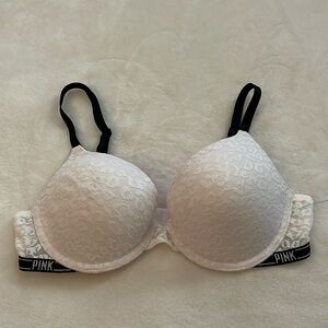 Victoria, secrets, pink bra, 36B